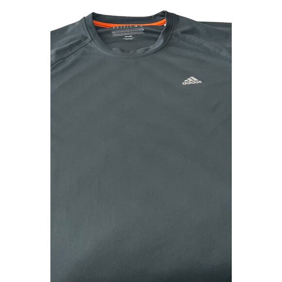 ADIDAS CLIMALITE SHORT SLEEVE T-SHIRT, WOMENS, L, SMOKEY GREY, ACTIVEWEAR - Picture 6 of 12